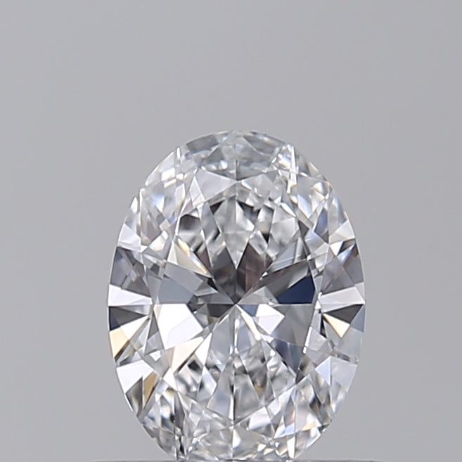 0.50 CT D Color Oval Cut Lab-Grown Diamond, IGI Certified, VVS2 Clarity, HPHT