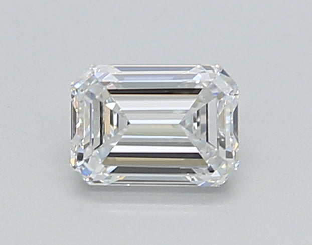 IGI Certified 0.50 CT Emerald Cut Lab Grown Diamond - E Color, VS2 Clarity - Front View"