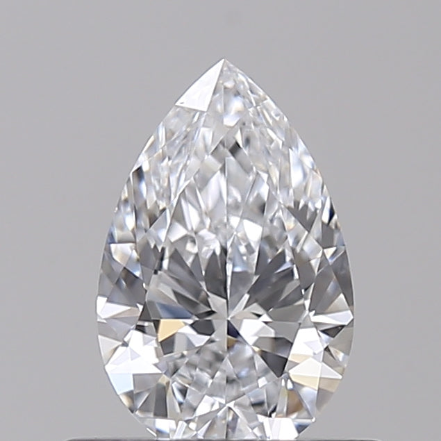 0.50 CT Pear Cut HPHT Lab-Grown Diamond, D Color, VVS2 Clarity, IGI Certified