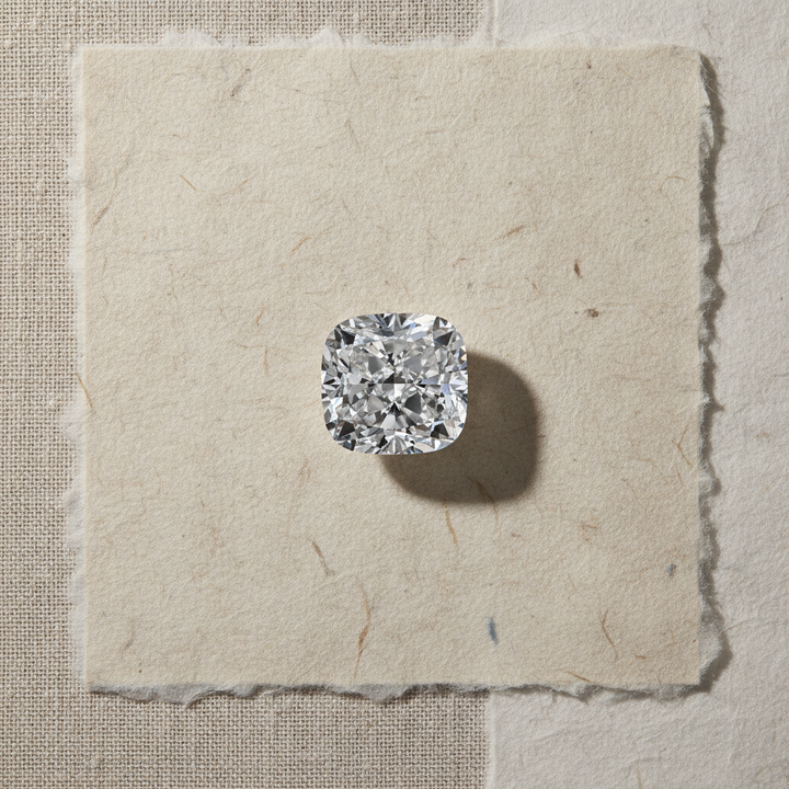0.50 Carat Cushion Cut Lab Grown Diamond, VS1/D