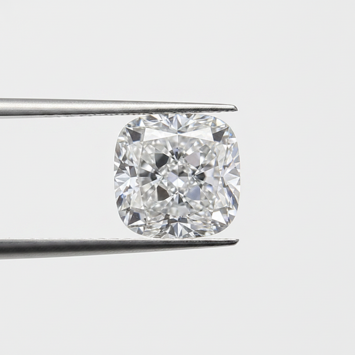 0.50 Carat Cushion Cut Lab Grown Diamond, VS1/D