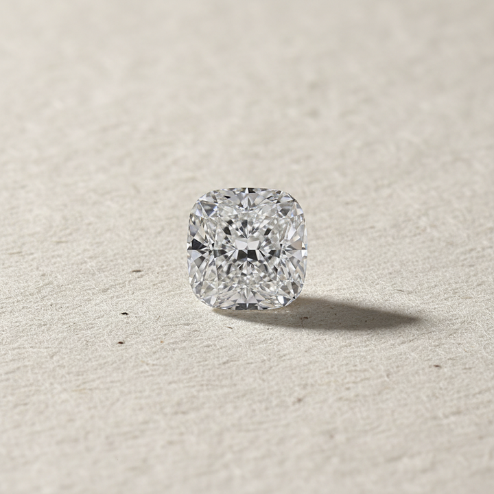0,50 Karat kissengeschliffener, im Labor gezüchteter Diamant, VVS2/D