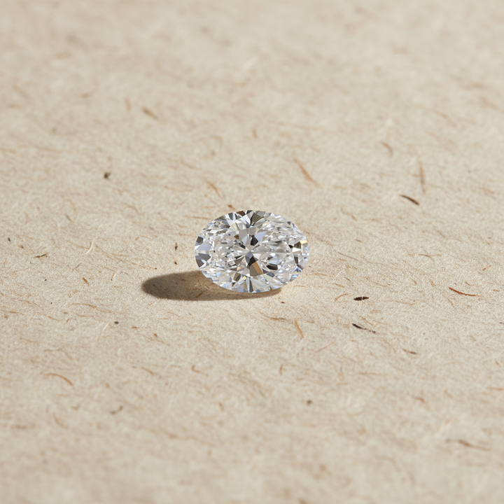 0.50 Carat Oval Cut Lab Grown Diamond, VS2/D