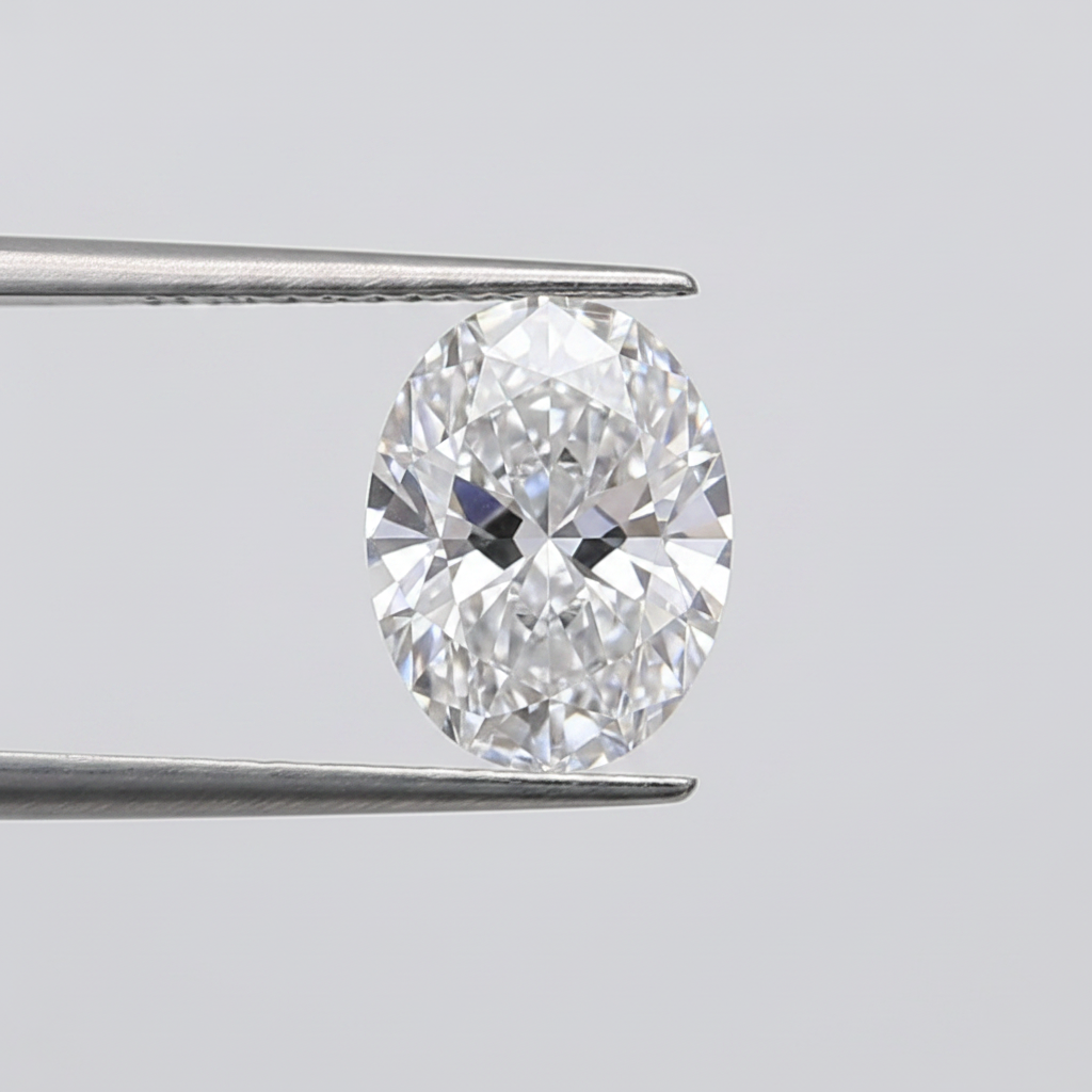 0.50 Carat Oval Cut Lab Grown Diamond, VS2/D
