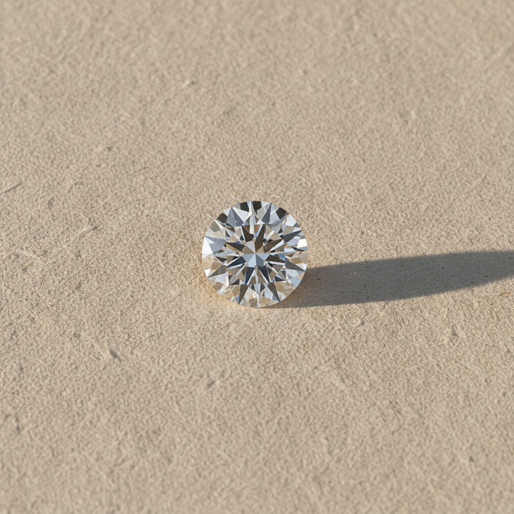 0,50 karaat ronde geslepen laboratoriumdiamant, VS1/D