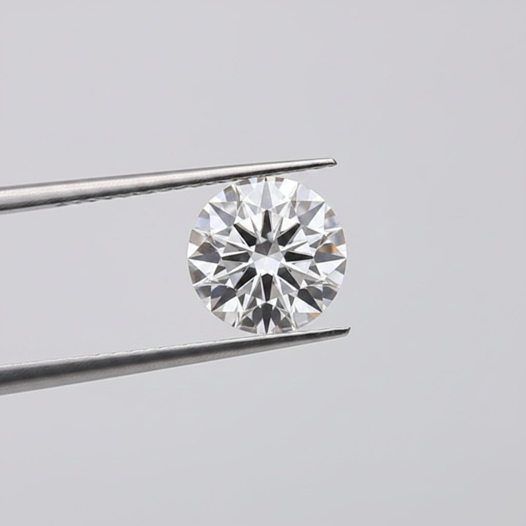 0,50 karaat ronde geslepen laboratoriumdiamant, VS1/D