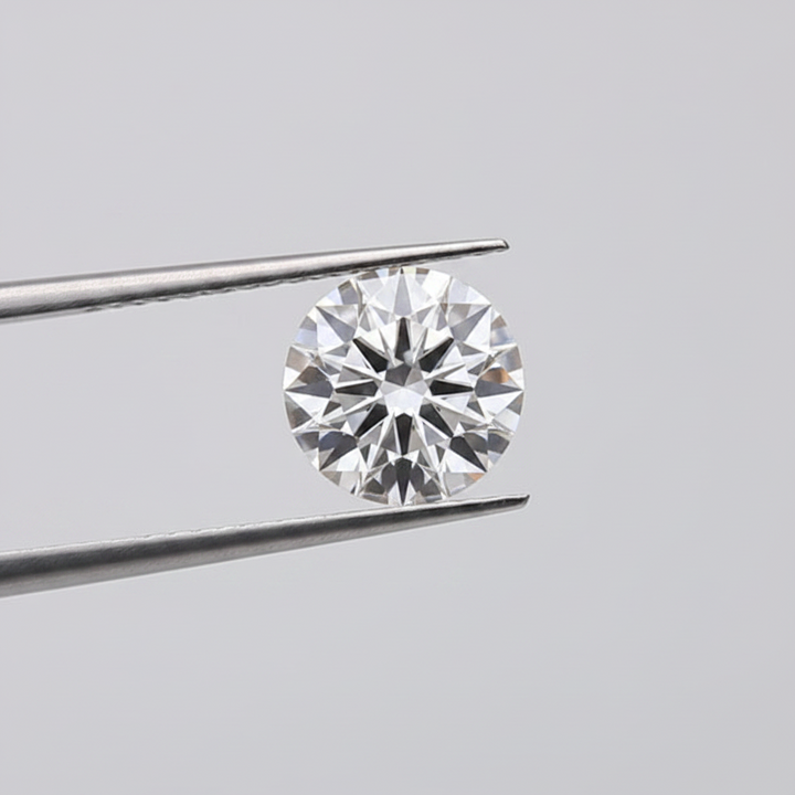 0,50 karaat ronde geslepen laboratoriumdiamant, VS1/D