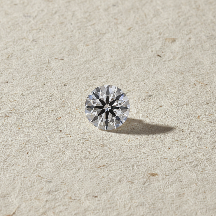 0,50 karaat ronde geslepen laboratoriumdiamant, VS1/D