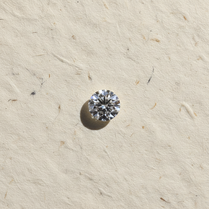 0,50 karaat ronde geslepen laboratoriumdiamant, VS1/D