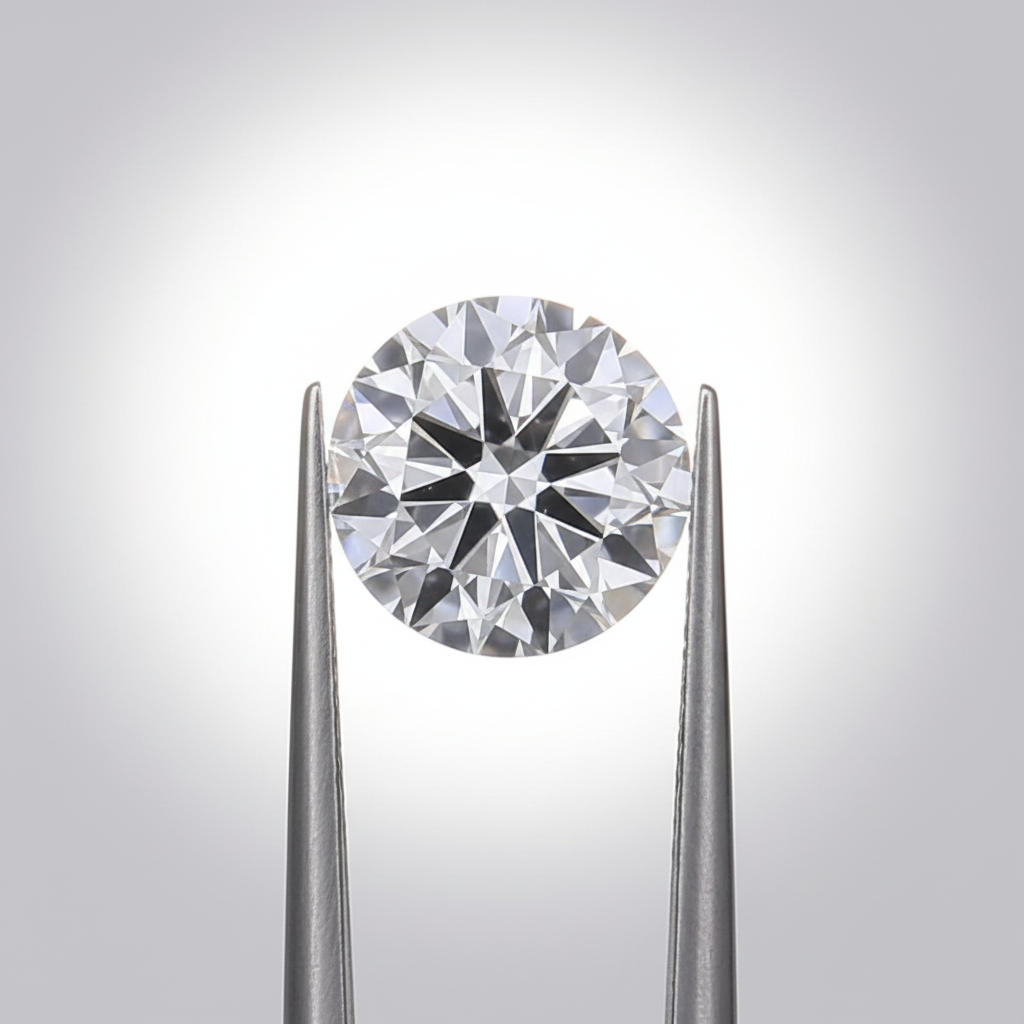 0,50 karaat ronde geslepen laboratoriumdiamant, VS1/D