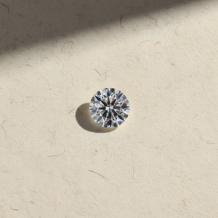 0,50 karaat ronde geslepen laboratoriumdiamant, VS1/E