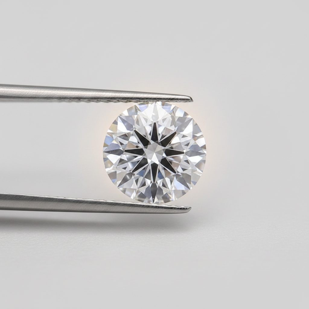 0,50 karaat ronde geslepen diamant, VS2/D