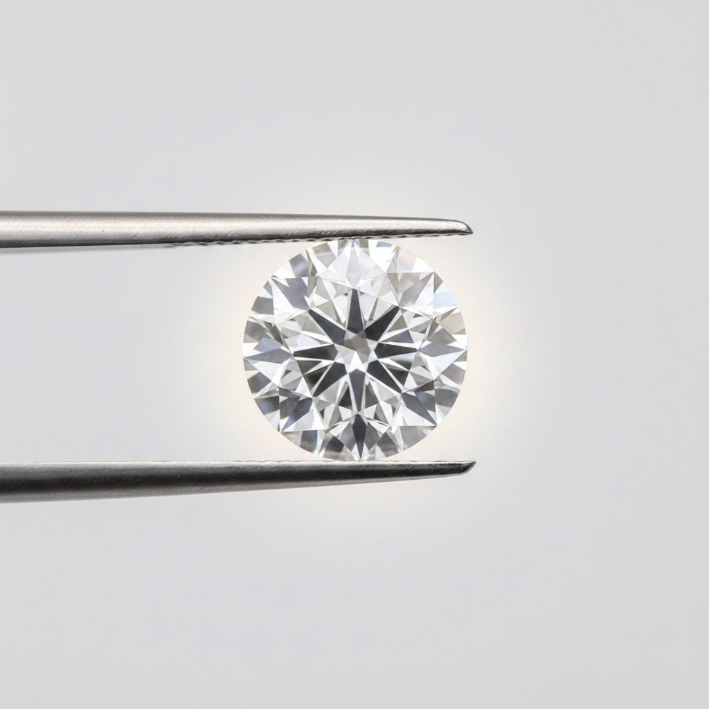 0,50 karaat ronde geslepen diamant, VS2/D