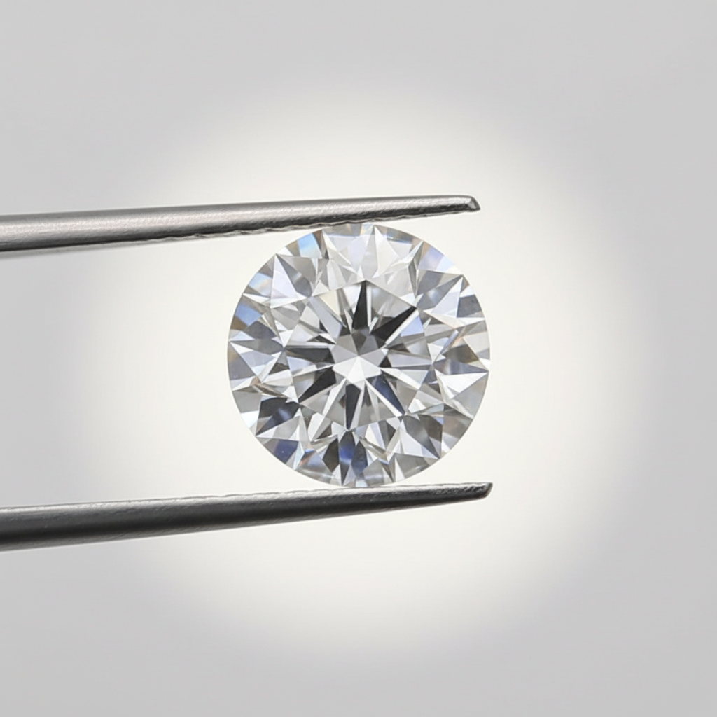0,50 karaat ronde geslepen diamant, VS2/D