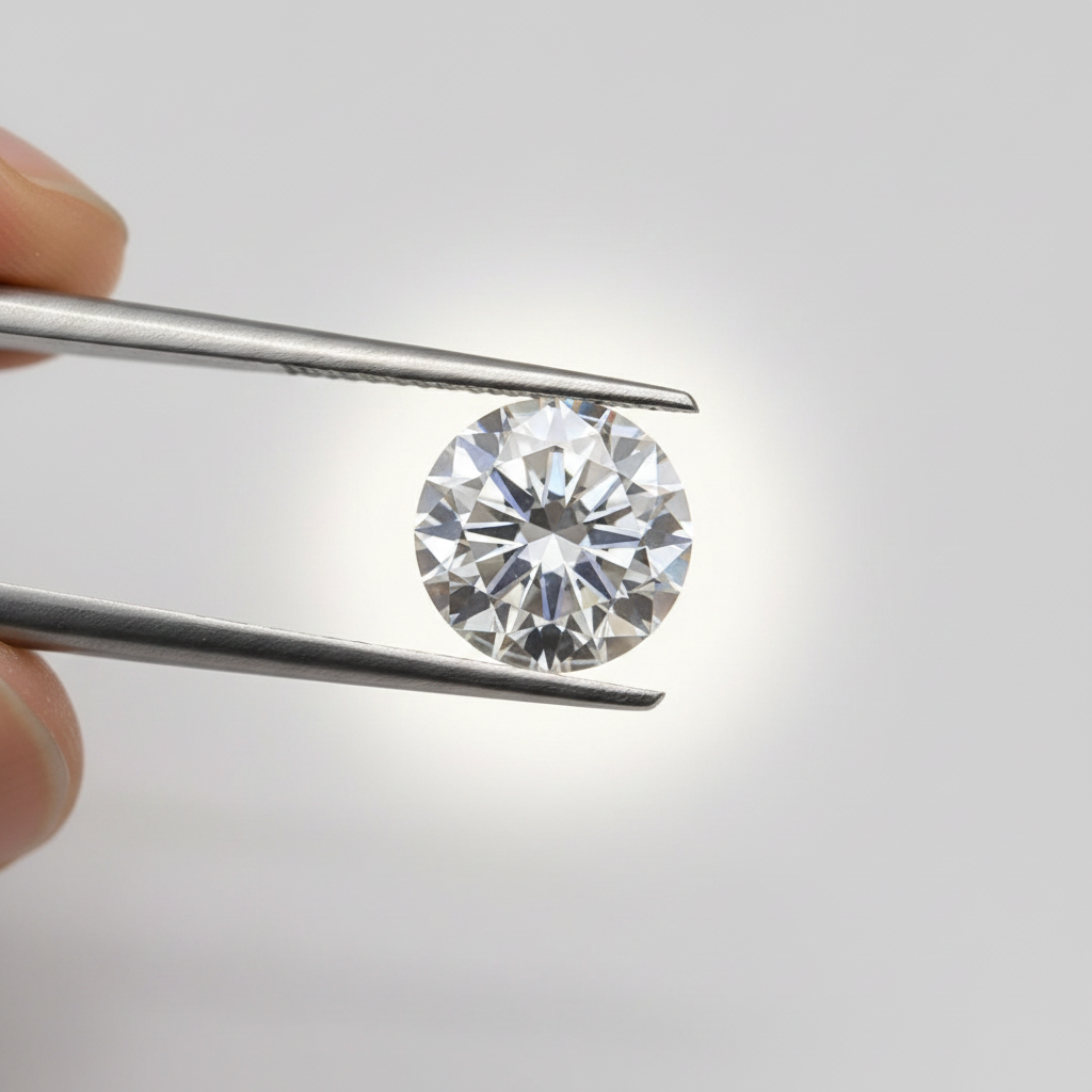 0,50 karaat ronde geslepen diamant, VS2/D