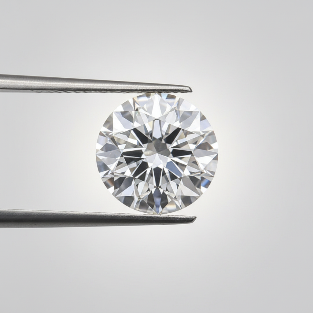 0,50 karaat ronde geslepen diamant, VS2/D