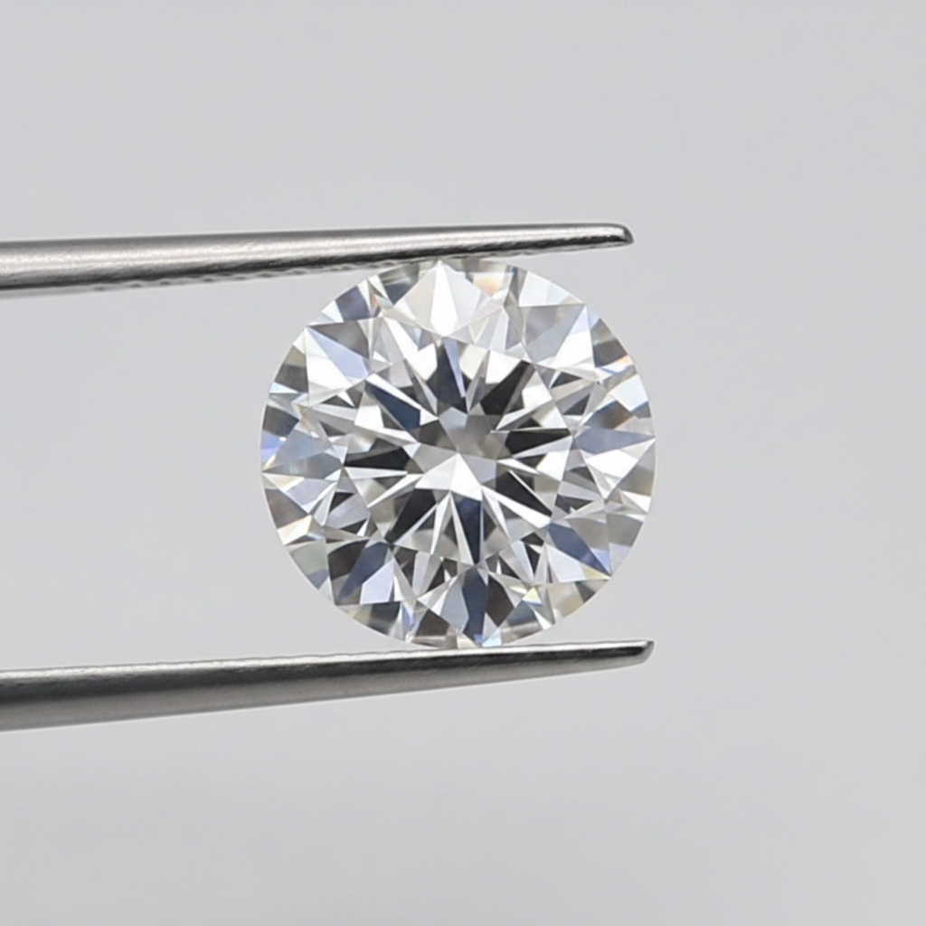0,50 karaat ronde geslepen diamant, VS2/D