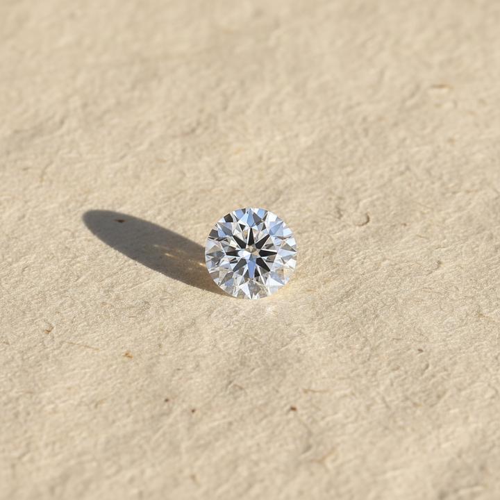 0,50 karaat ronde geslepen diamant, VVS2/D