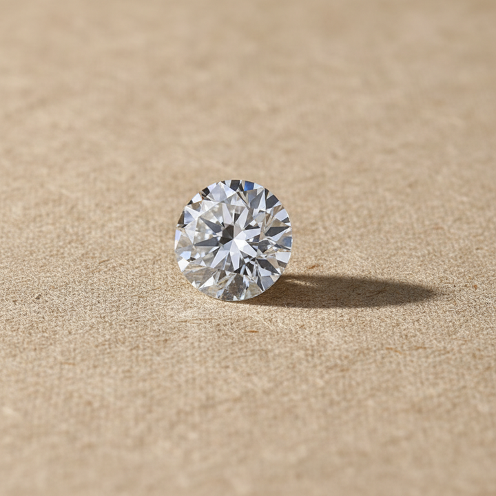 0,50 karaat ronde geslepen diamant, VVS2/D