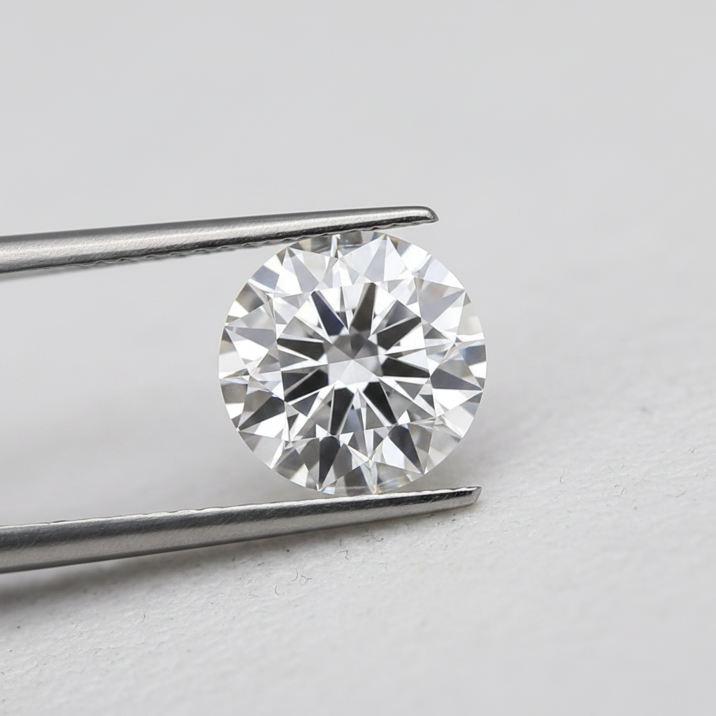 0,50 karaat ronde geslepen diamant, VVS2/D
