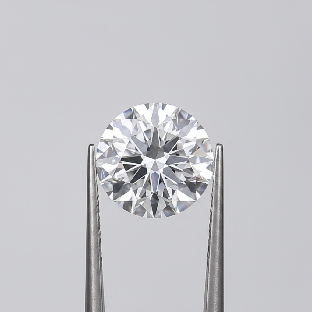 0,50 karaat ronde geslepen diamant, VVS2/D