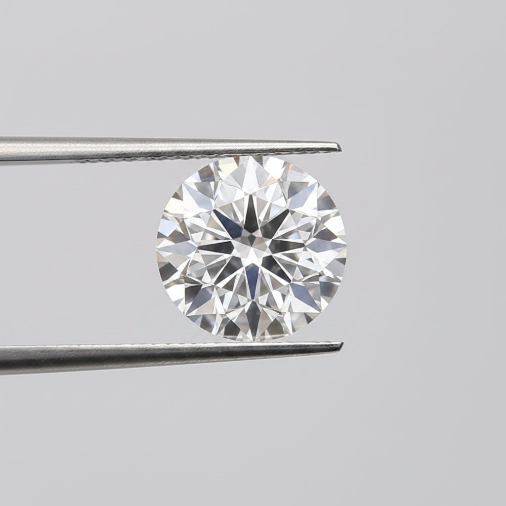 0,50 karaat ronde geslepen laboratoriumdiamant, VS1/D