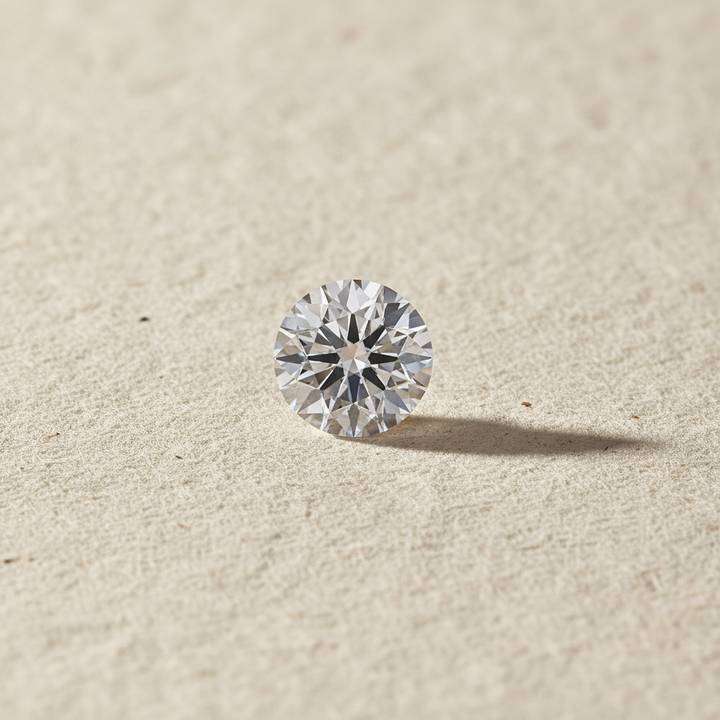 0,50 karaat ronde geslepen diamant, VVS2/D