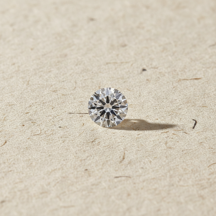 0,50 karaat ronde geslepen diamant, VVS2/E