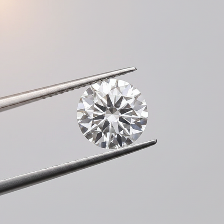 0,50 karaat ronde geslepen diamant, VVS2/E