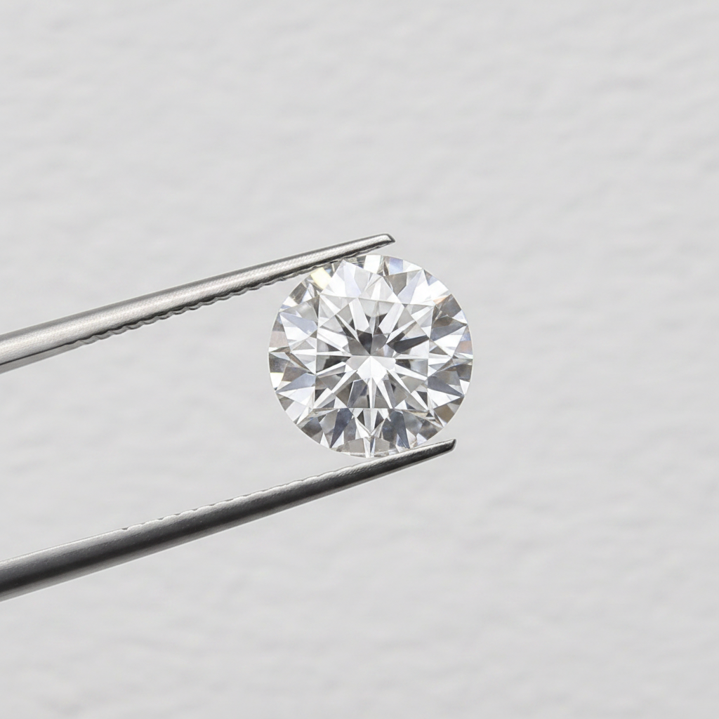 0,50 karaat ronde geslepen diamant, VVS2/E