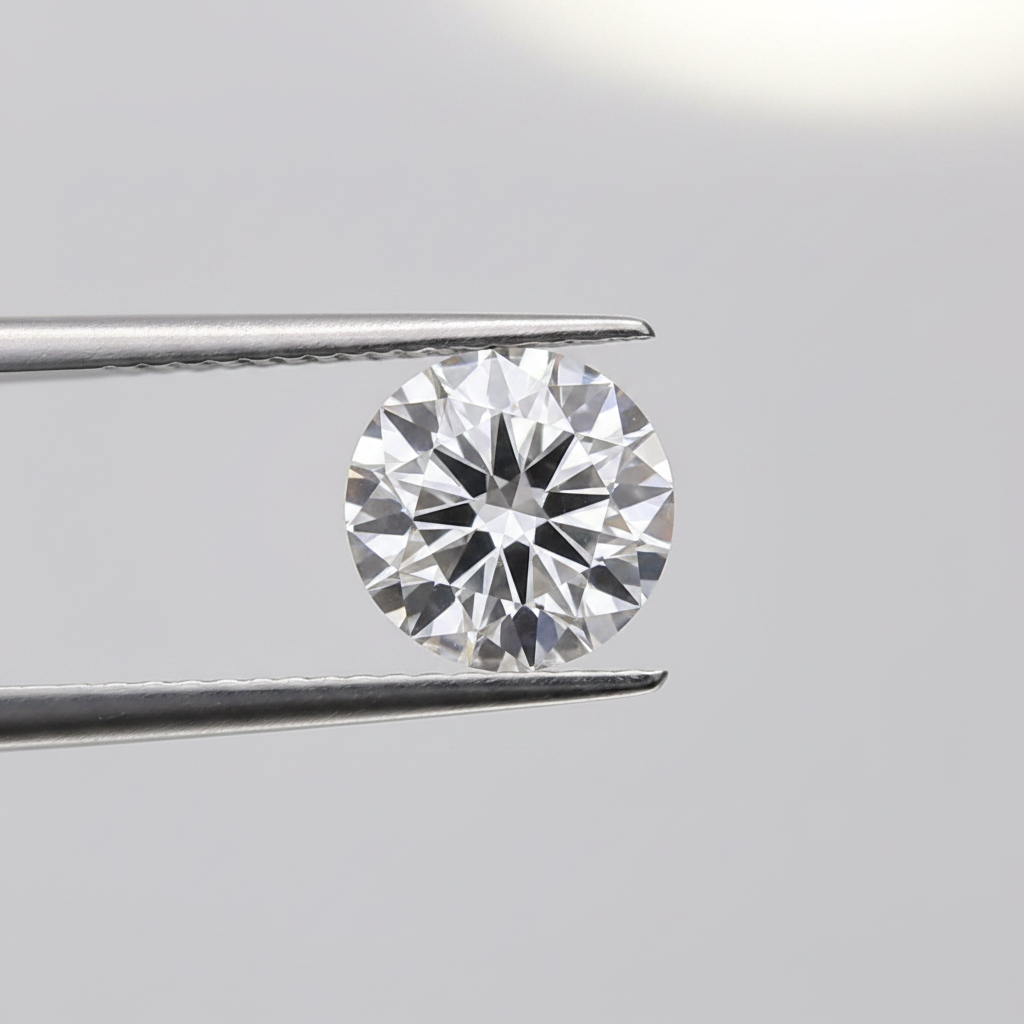 0,50 karaat ronde geslepen diamant, VVS2/E
