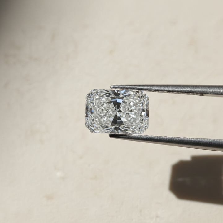 0,97 karaat stralend geslepen laboratorium-gegroeide diamant, SI1/E