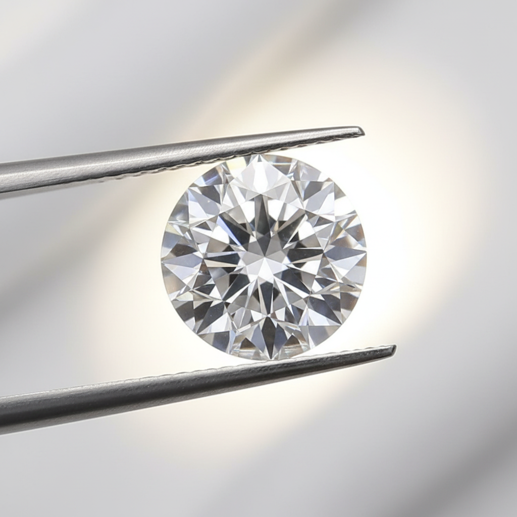 0,97 karaat ronde laboratorium-gegroeide diamant, VVS1/D