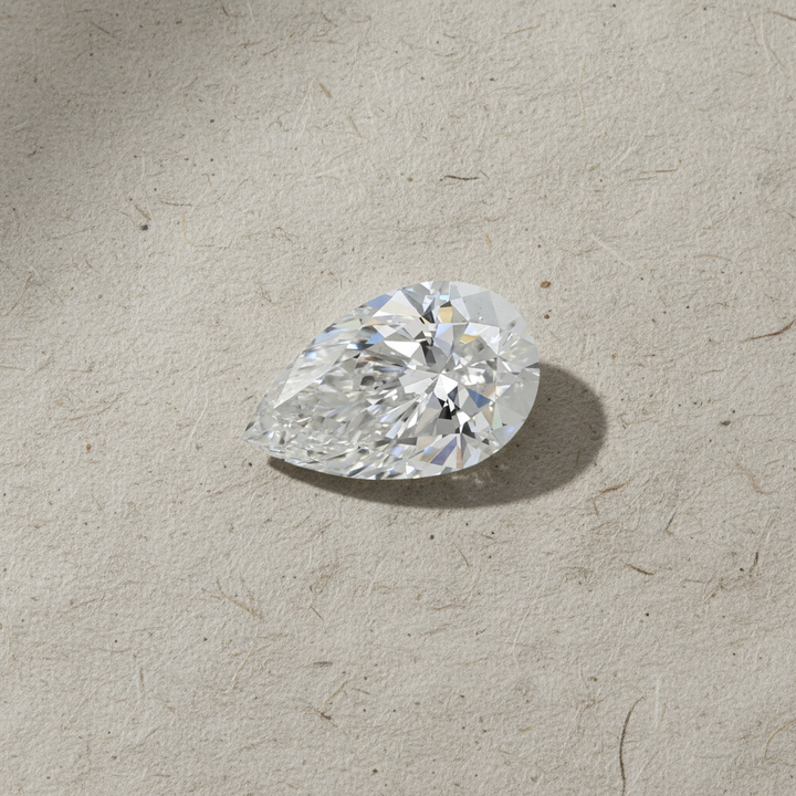 0.98 Carat Pear Cut Lab Grown Diamond VS1 F Color IGI Certified

