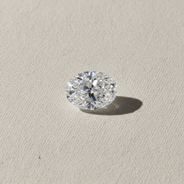 1.05 Carat Oval Cut E SI1 HPHT Lab Grown Diamond