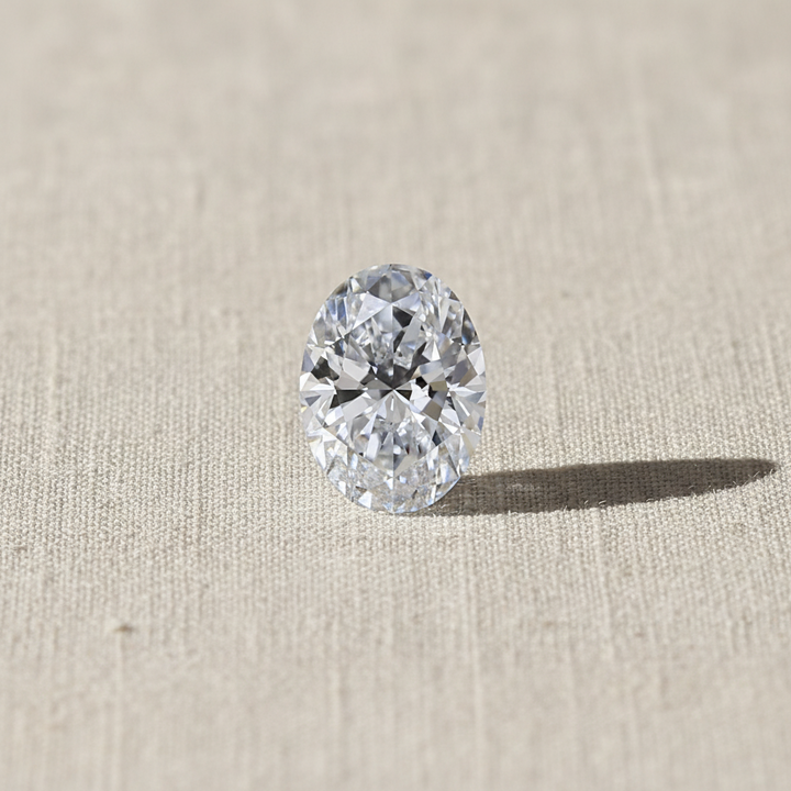 1.05 Carat Oval Cut F VVS2 HPHT Lab Grown Diamond