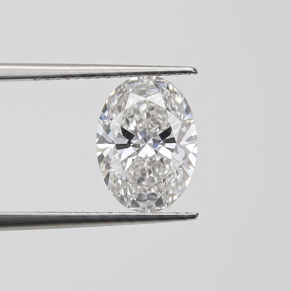 1.05 Carat Oval Cut F VVS2 Lab Grown Diamond