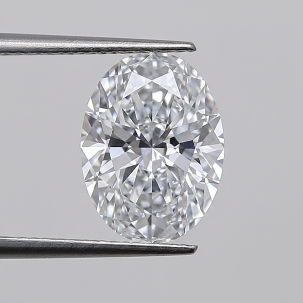 1.05 Carat Oval Cut F VVS2 Lab Grown Diamond