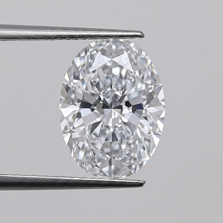 1.05 Carat Oval Cut F VVS2 Lab Grown Diamond