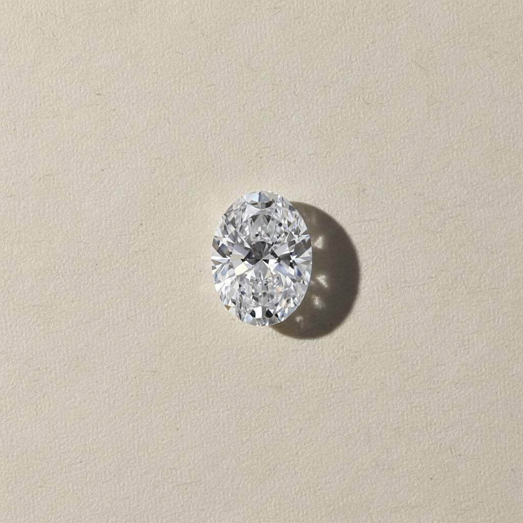 1.91 Carat Oval Cut D VS2 HPHT Lab Grown Diamond