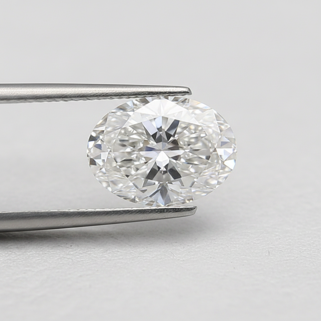 1 Carat Oval Cut E VS1 IGI Certified Lab Grown Diamond