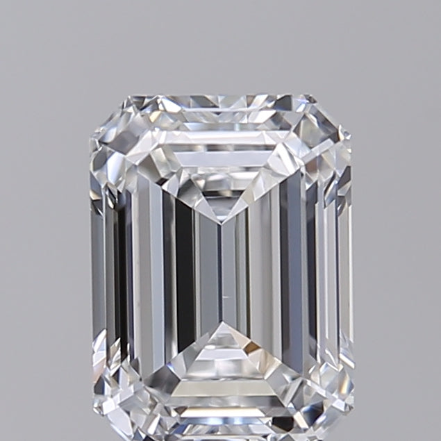 1.00 CT D Color Emerald Cut Lab-Grown Diamond, IGI Certified, VVS2 Clarity