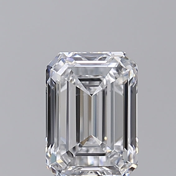 1.00 CT Emerald Cut Lab-Grown Diamond - IGI Certified, VVS2 Clarity, D Color
