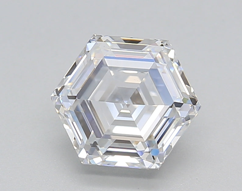 1.00 CT Hexagonal Lab-Grown Diamond - VS1 Clarity, D Color, IGI Certified