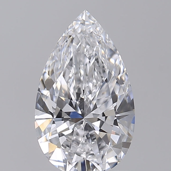 1.00 CT Pear Cut Lab-Grown Diamond, IGI Certified, D Color, VS1 Clarity