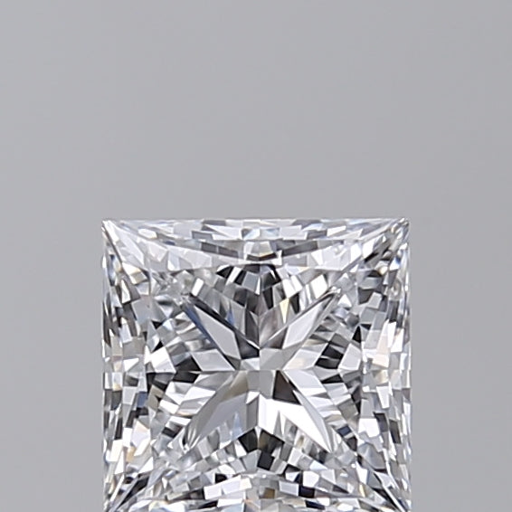 1.00 CT Princess Cut Lab-Grown Diamond, IGI Certified, D Color, VS1 Clarity