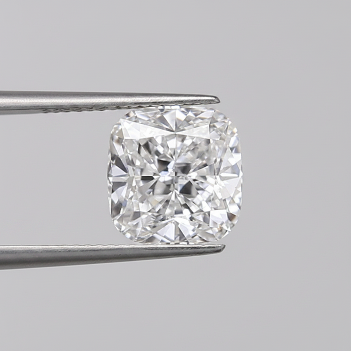 1,00 karaat kussengeslepen laboratorium-gegroeide diamant, VS1/D