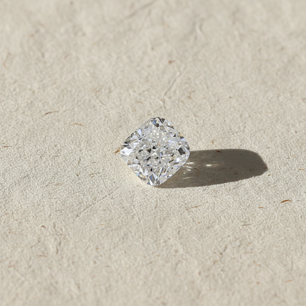 1.00 Carat Cushion Cut Lab Grown Diamond, VS1/E