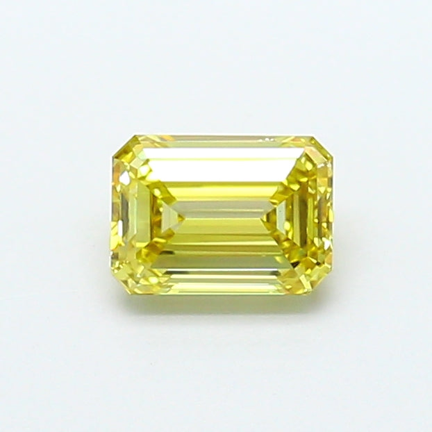 1.00 Carat Emerald Cut Lab Grown Diamond VS1Fancy Light Yellow