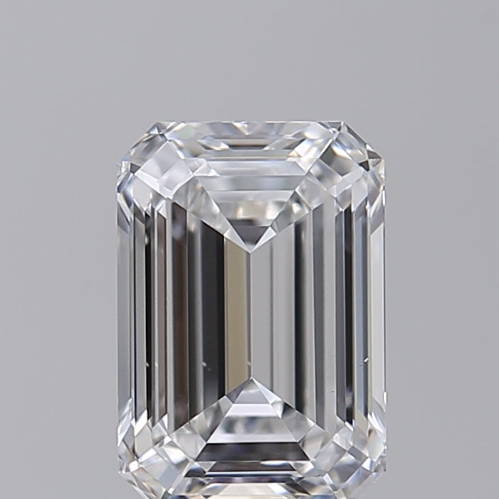 Diamant émeraude cultivé en laboratoire de 1,00 carat VS1 D
